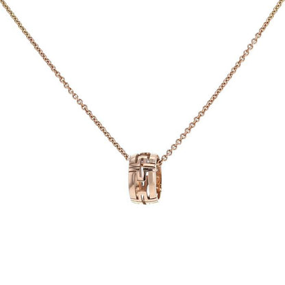 [⭐Hevara Jewelry]PARENTESI NECKLACE PINK GOLD