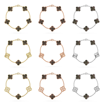 [⭐Hevara Jewelry] CLOVER 5 MOTIF GRAY MOP BRACELET COLLECTION