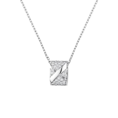 [⭐Hevara Jewelry]LIENS EVIDENCE DIAMOND PAVED NECKLACE