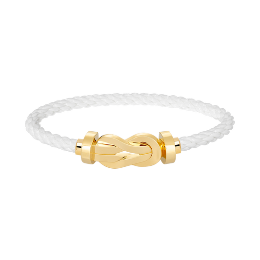 [⭐Hevara Jewelry]CHANCE LARGE 8 FIGURE BUCKLE NO DIAMOND BRACELET GOLD