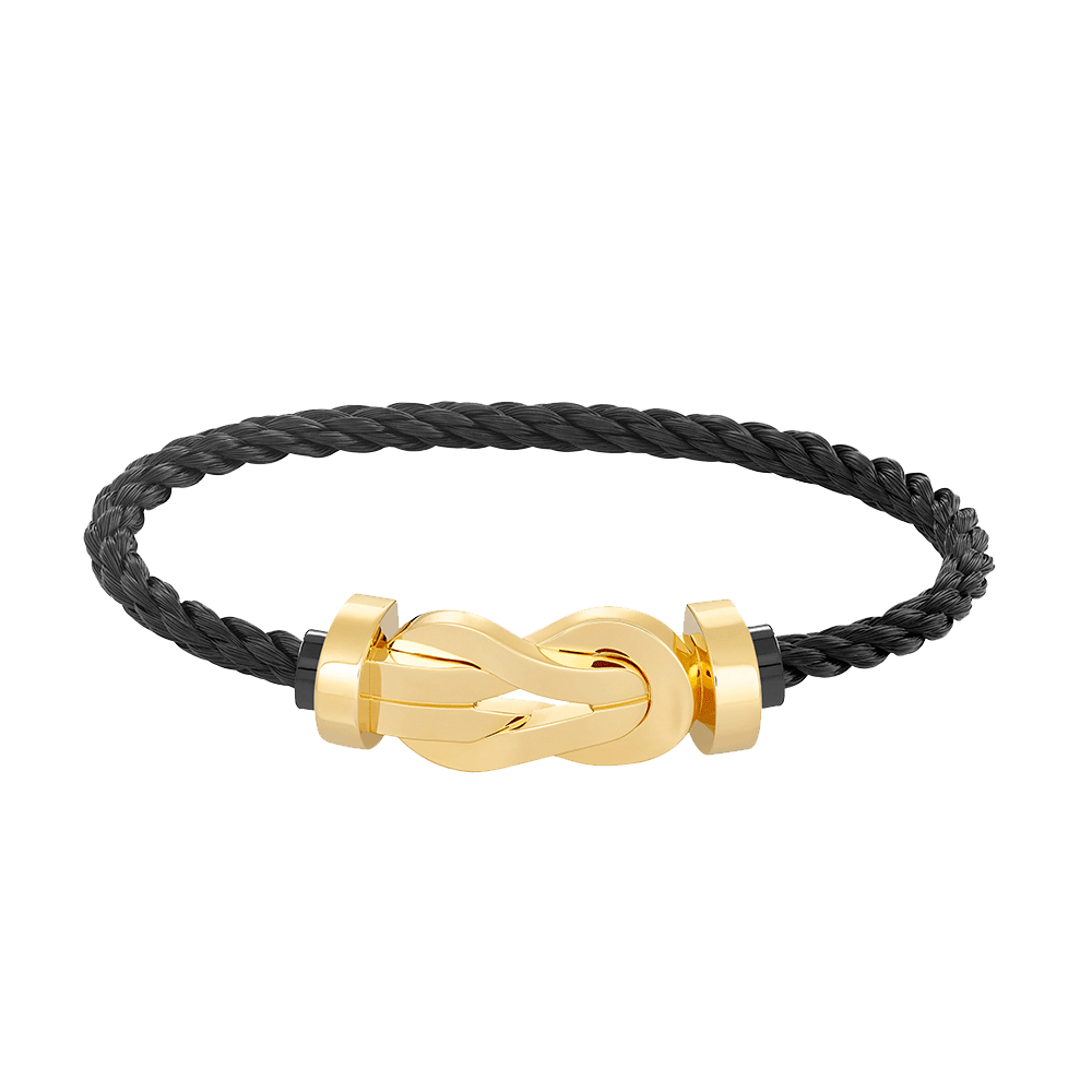 [⭐Hevara Jewelry]CHANCE LARGE 8 FIGURE BUCKLE NO DIAMOND BRACELET GOLD