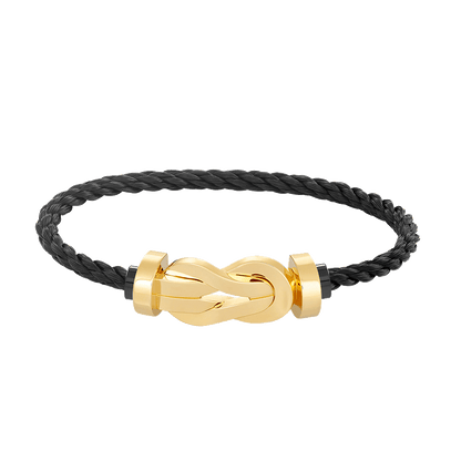 [⭐Hevara Jewelry]CHANCE LARGE 8 FIGURE BUCKLE NO DIAMOND BRACELET GOLD