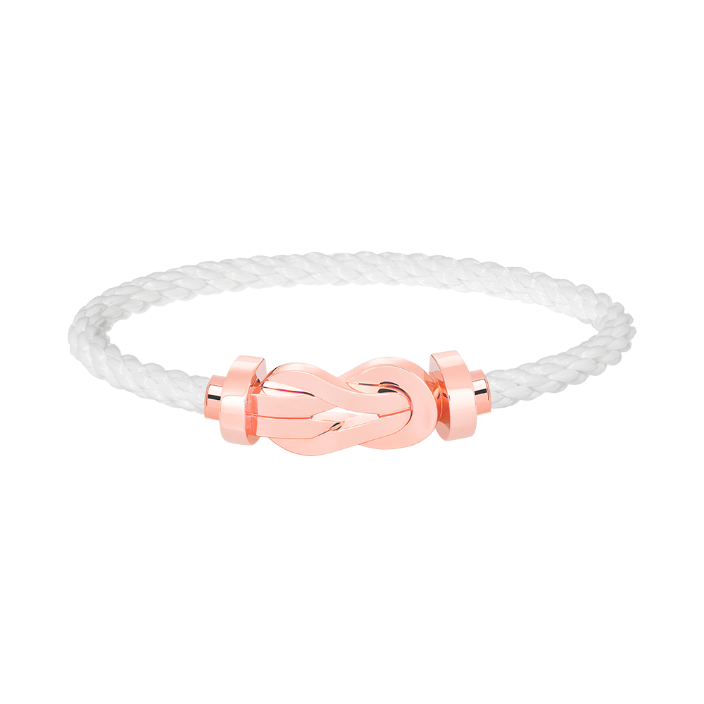 [⭐Hevara Jewelry]CHANCE LARGE 8 FIGURE BUCKLE NO DIAMOND BRACELET ROSE GOLD