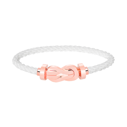 [⭐Hevara Jewelry]CHANCE LARGE 8 FIGURE BUCKLE NO DIAMOND BRACELET ROSE GOLD
