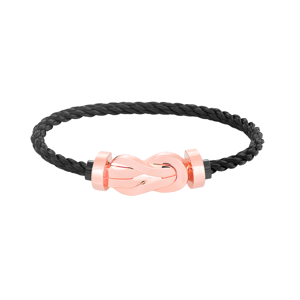 [⭐Hevara Jewelry]CHANCE LARGE 8 FIGURE BUCKLE NO DIAMOND BRACELET ROSE GOLD