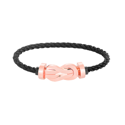 [⭐Hevara Jewelry]CHANCE LARGE 8 FIGURE BUCKLE NO DIAMOND BRACELET ROSE GOLD