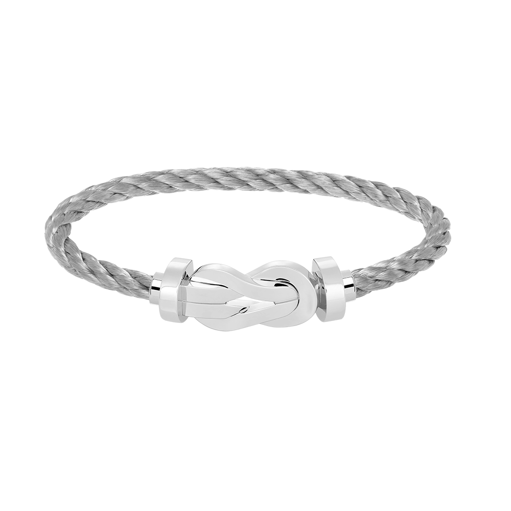 [⭐Hevara Jewelry]CHANCE LARGE 8 FIGURE BUCKLE NO DIAMOND BRACELET SILVER