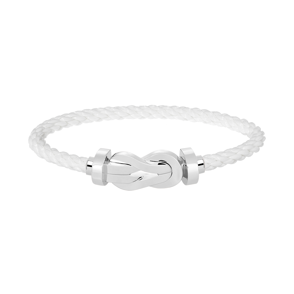 [⭐Hevara Jewelry]CHANCE LARGE 8 FIGURE BUCKLE NO DIAMOND BRACELET SILVER