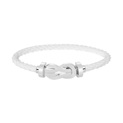 [⭐Hevara Jewelry]CHANCE LARGE 8 FIGURE BUCKLE NO DIAMOND BRACELET SILVER