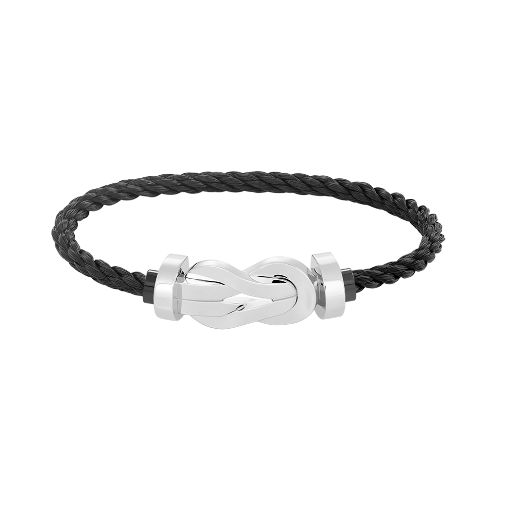 [⭐Hevara Jewelry]CHANCE LARGE 8 FIGURE BUCKLE NO DIAMOND BRACELET SILVER