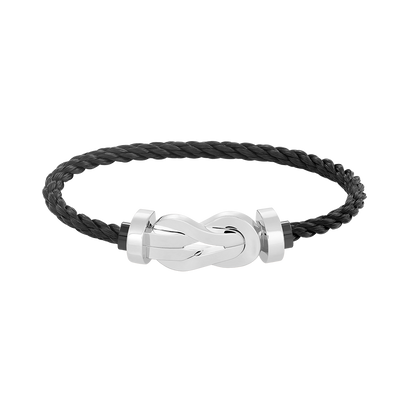 [⭐Hevara Jewelry]CHANCE LARGE 8 FIGURE BUCKLE NO DIAMOND BRACELET SILVER