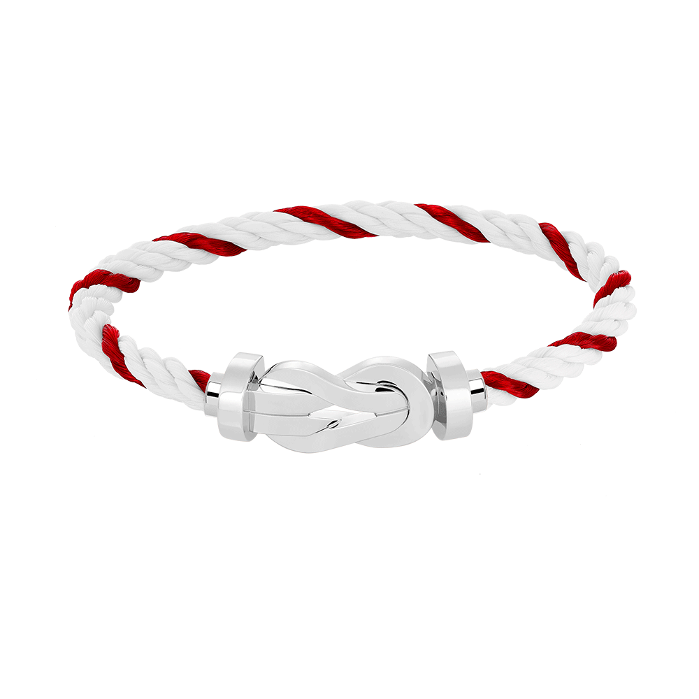 [⭐Hevara Jewelry]CHANCE LARGE 8 FIGURE BUCKLE NO DIAMOND BRACELET SILVER