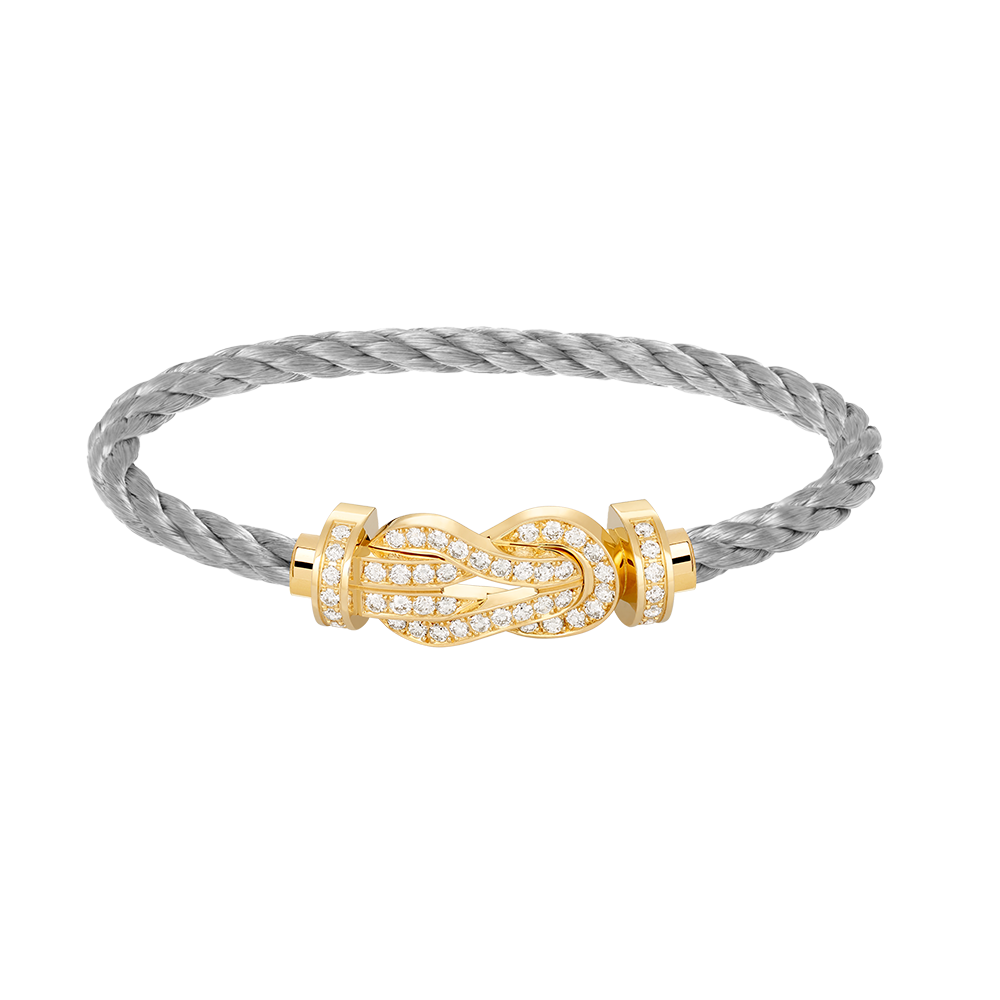 [⭐Hevara Jewelry]CHANCE LARGE 8 FIGURE BUCKLE FULLDIAMOND BRACELET GOLD
