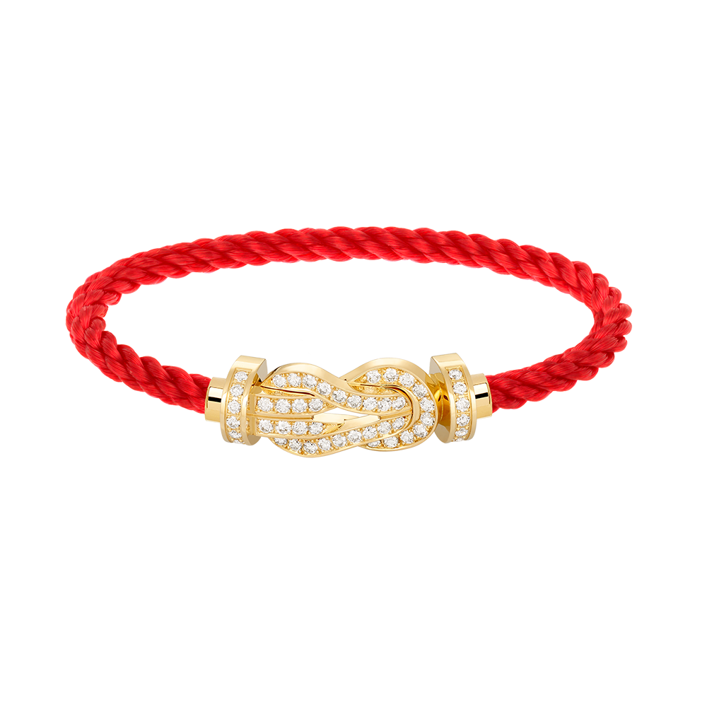 [⭐Hevara Jewelry]CHANCE LARGE 8 FIGURE BUCKLE FULLDIAMOND BRACELET GOLD