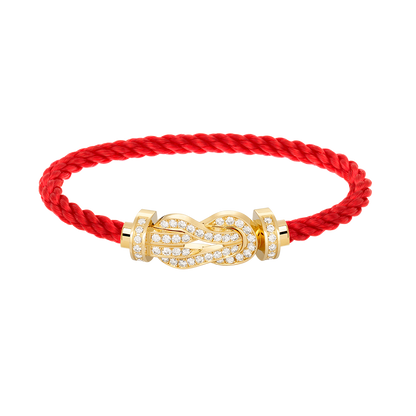 [⭐Hevara Jewelry]CHANCE LARGE 8 FIGURE BUCKLE FULLDIAMOND BRACELET GOLD