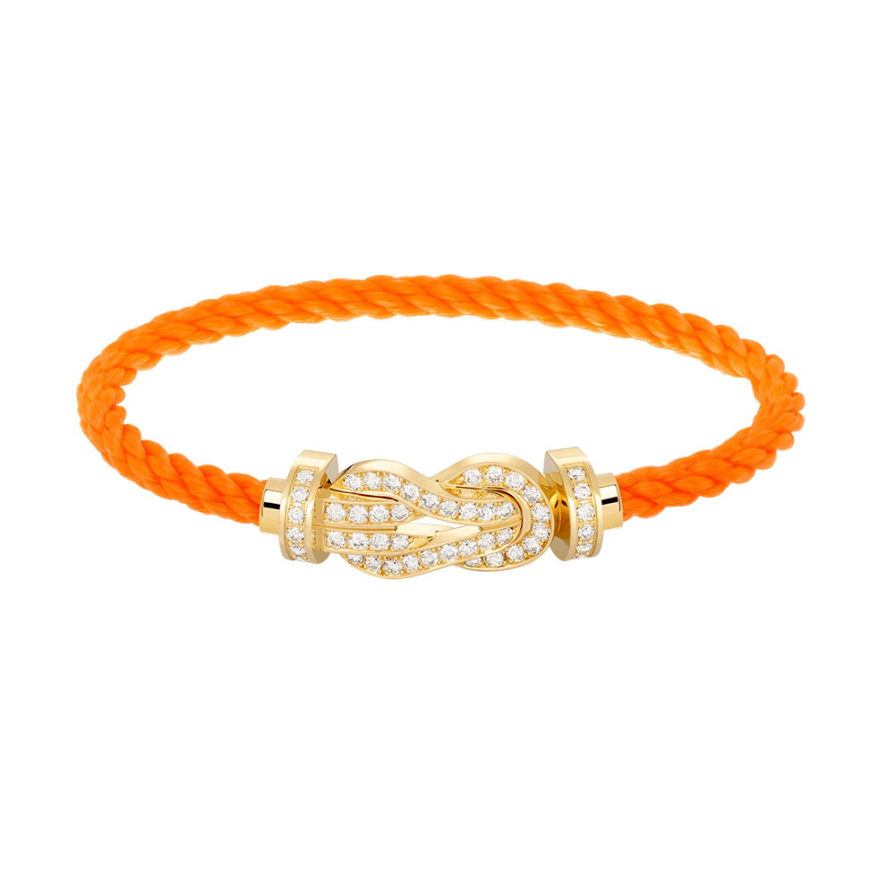 [⭐Hevara Jewelry]CHANCE LARGE 8 FIGURE BUCKLE FULLDIAMOND BRACELET GOLD