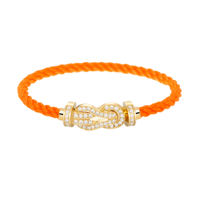[⭐Hevara Jewelry]CHANCE LARGE 8 FIGURE BUCKLE FULLDIAMOND BRACELET GOLD