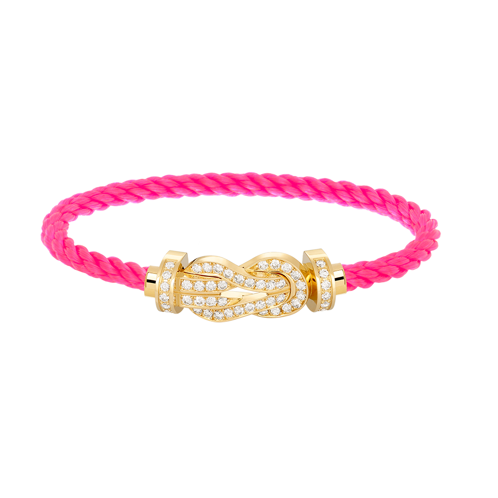 [⭐Hevara Jewelry]CHANCE LARGE 8 FIGURE BUCKLE FULLDIAMOND BRACELET GOLD