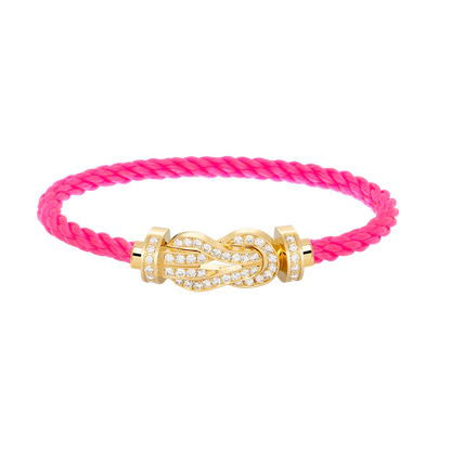 [⭐Hevara Jewelry]CHANCE LARGE 8 FIGURE BUCKLE FULLDIAMOND BRACELET GOLD