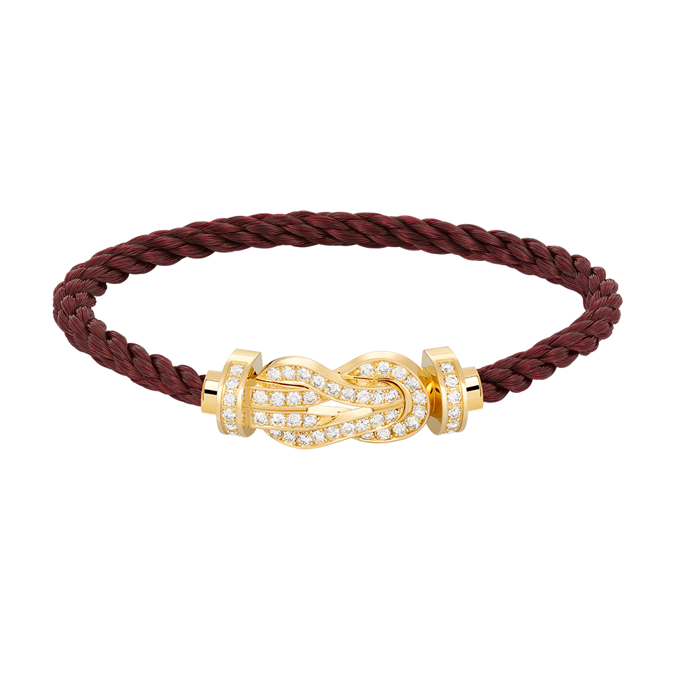 [⭐Hevara Jewelry]CHANCE LARGE 8 FIGURE BUCKLE FULLDIAMOND BRACELET GOLD