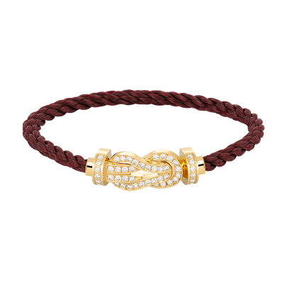 [⭐Hevara Jewelry]CHANCE LARGE 8 FIGURE BUCKLE FULLDIAMOND BRACELET GOLD