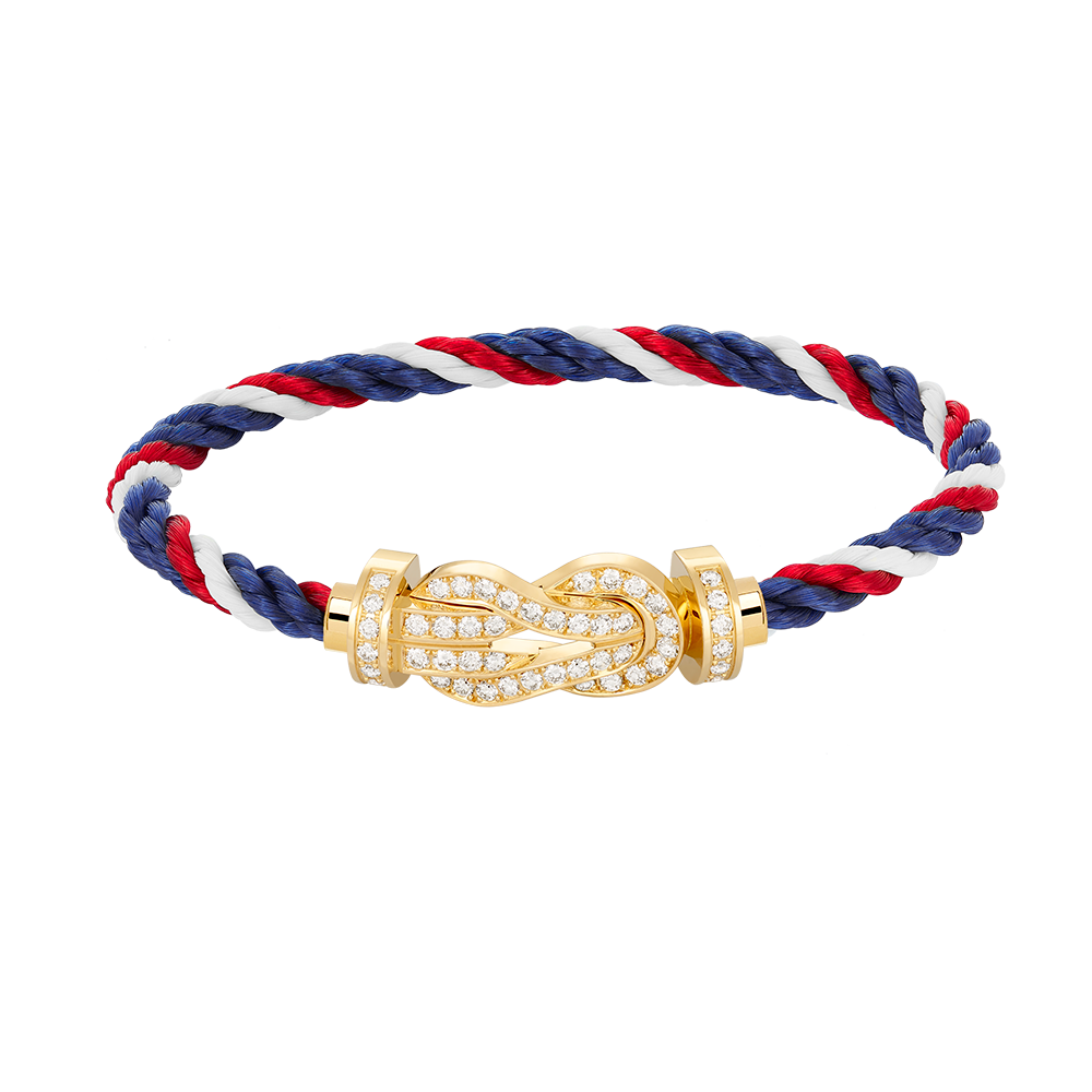 [⭐Hevara Jewelry]CHANCE LARGE 8 FIGURE BUCKLE FULLDIAMOND BRACELET GOLD