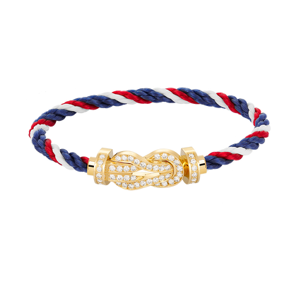 [⭐Hevara Jewelry]CHANCE LARGE 8 FIGURE BUCKLE FULLDIAMOND BRACELET GOLD