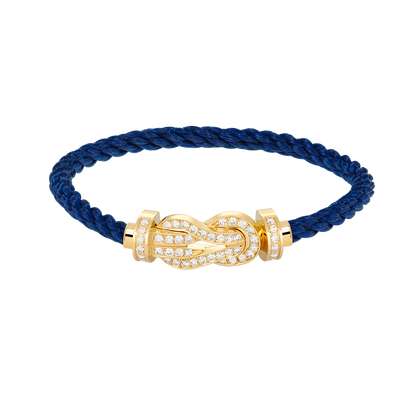 [⭐Hevara Jewelry]CHANCE LARGE 8 FIGURE BUCKLE FULLDIAMOND BRACELET GOLD