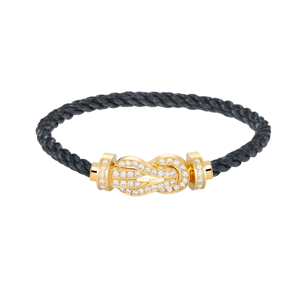 [⭐Hevara Jewelry]CHANCE LARGE 8 FIGURE BUCKLE FULLDIAMOND BRACELET GOLD