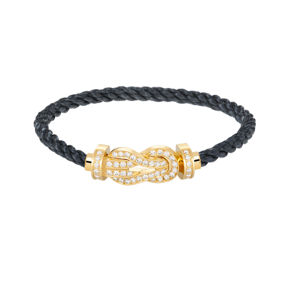 [⭐Hevara Jewelry]CHANCE LARGE 8 FIGURE BUCKLE FULLDIAMOND BRACELET GOLD