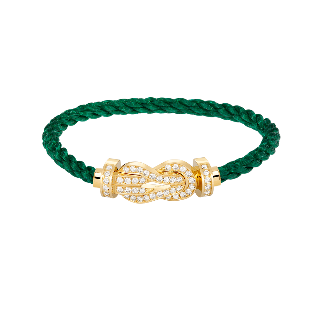 [⭐Hevara Jewelry]CHANCE LARGE 8 FIGURE BUCKLE FULLDIAMOND BRACELET GOLD