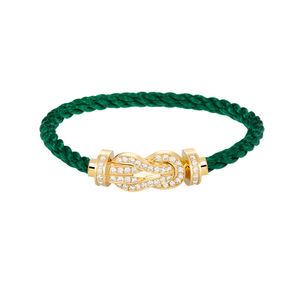 [⭐Hevara Jewelry]CHANCE LARGE 8 FIGURE BUCKLE FULLDIAMOND BRACELET GOLD