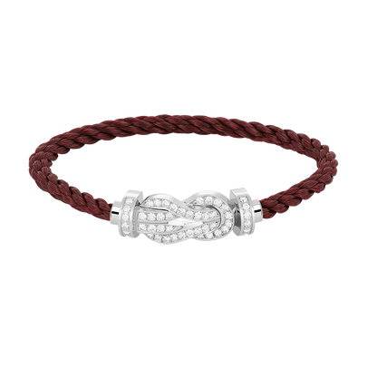 [⭐Hevara Jewelry]CHANCE LARGE 8 FIGURE BUCKLE FULL DIAMOND BRACELET SILVER