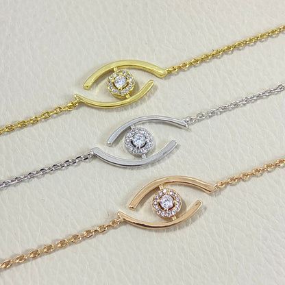 [⭐Hevara Jewelry]Demo Eye Pave-Set Diamond Bracelet
