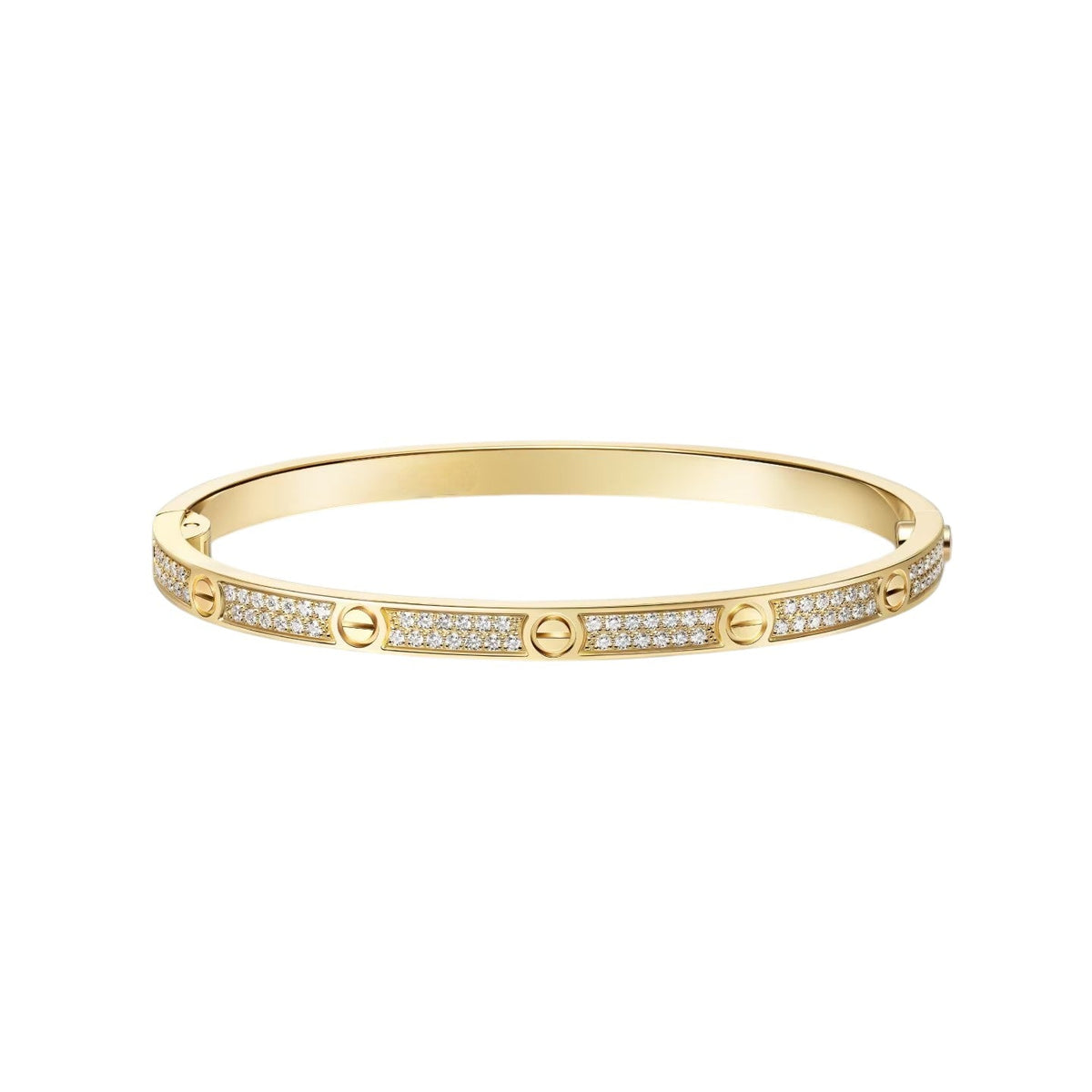 [⭐Hevara Jewelry]LOVE BRACELET 3.65MM DIAMOND-PAVED