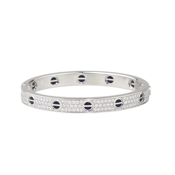 [⭐Hevara Jewelry]LOVE BRACELET 6.1MM DIAMOND-PAVED CERAMIC