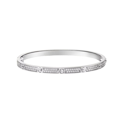 [⭐Hevara Jewelry]LOVE BRACELET 3.65MM DIAMOND-PAVED