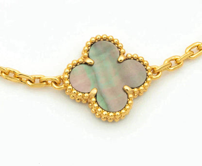[⭐Hevara Jewelry] CLOVER 5 MOTIF GRAY MOP BRACELET COLLECTION