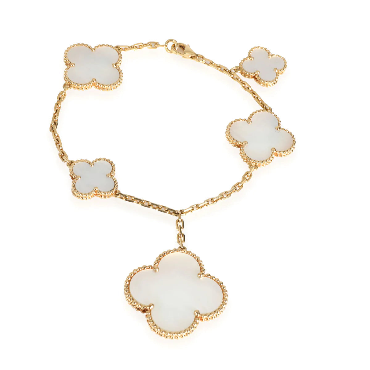 [⭐Hevara Jewelry]MAGIC CLOVER MOP GOLD BRACELET 5 MOTIFS