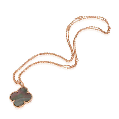 [⭐Hevara Jewelry]CLOVER 25MM GOLD DARK MOP BIG CLOVER NECKLACE