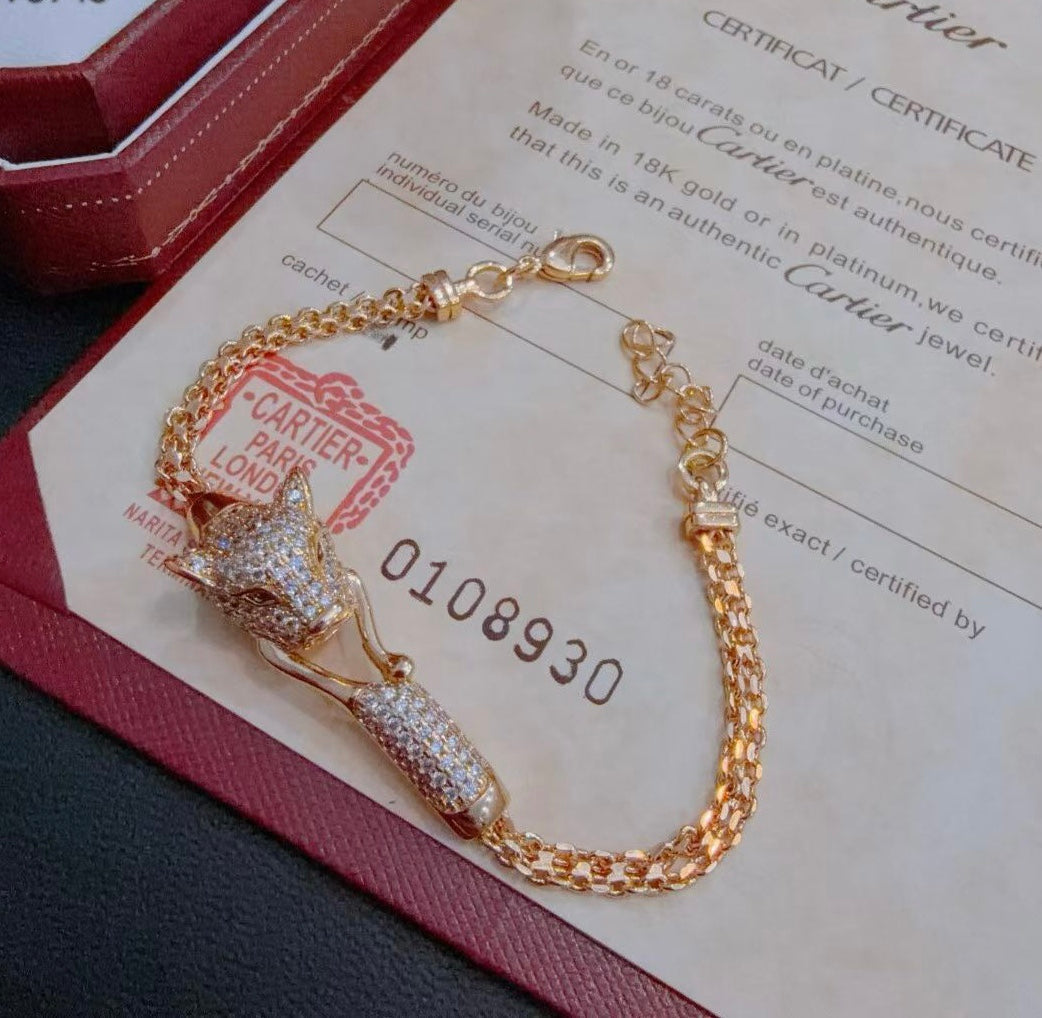 [⭐Hevara Jewelry Jewelry] PANTHERE  BRACELET DIAMONDS