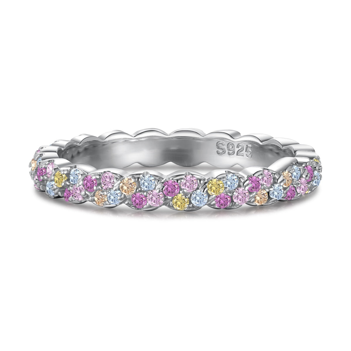 [Hevara Jewelry]Dainty Ebullient Round Cut Daily Ring