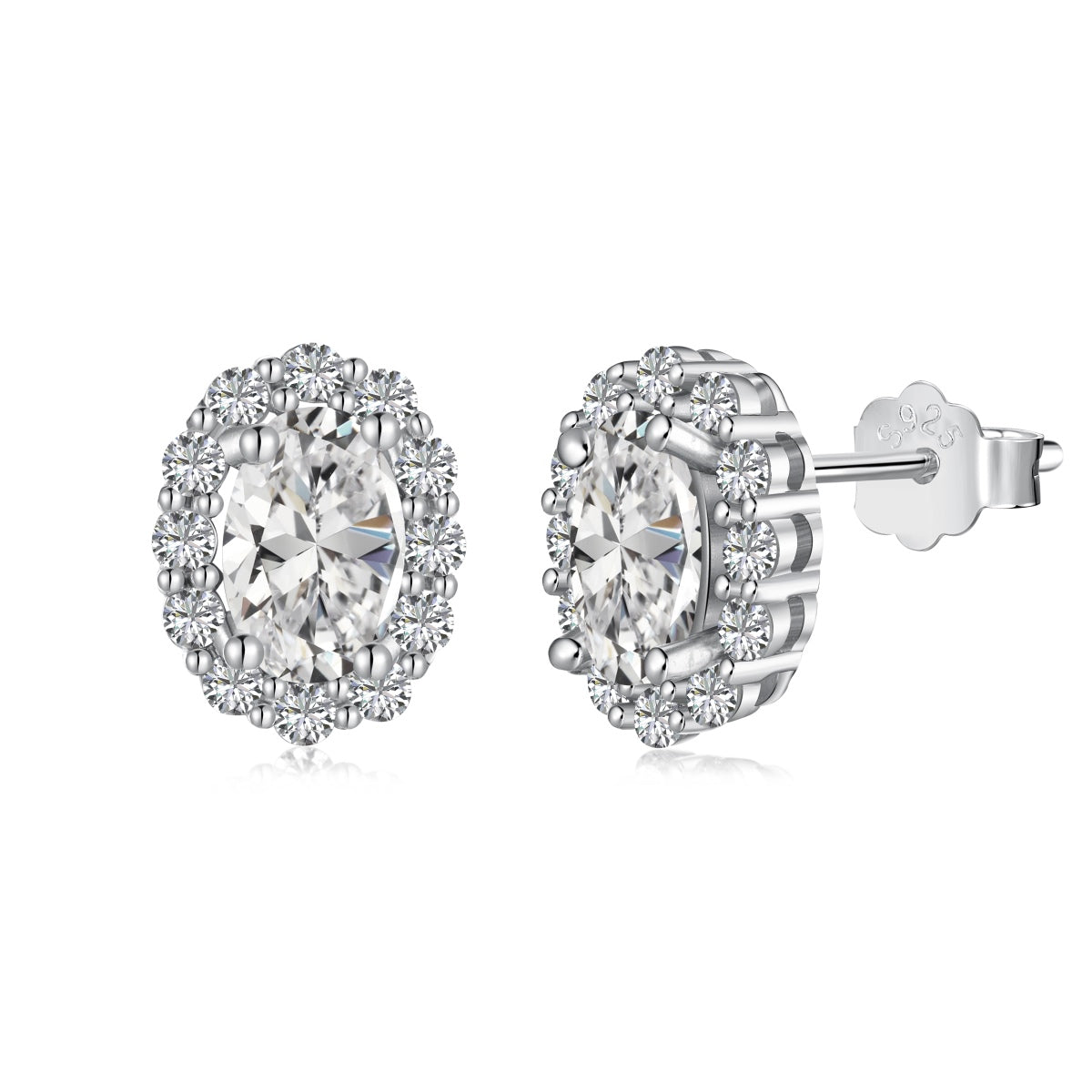 [Hevara Jewelry]Delicate Unique Oval Cut Daily Earrings