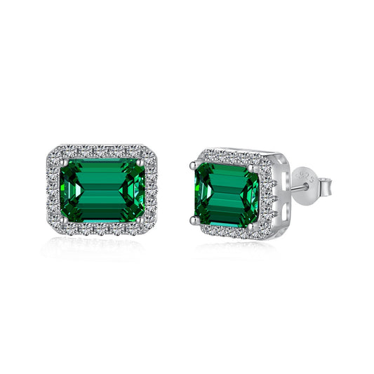 [Hevara Jewelry]Luxurious Dainty Emerald Cut Banquet Earrings