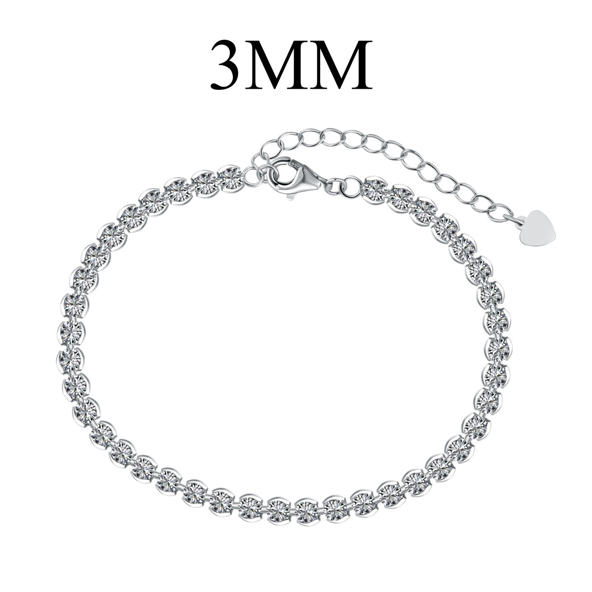 [Hevara Jewelry]Ornate  Sparkling Round Cut Daily Bracelet