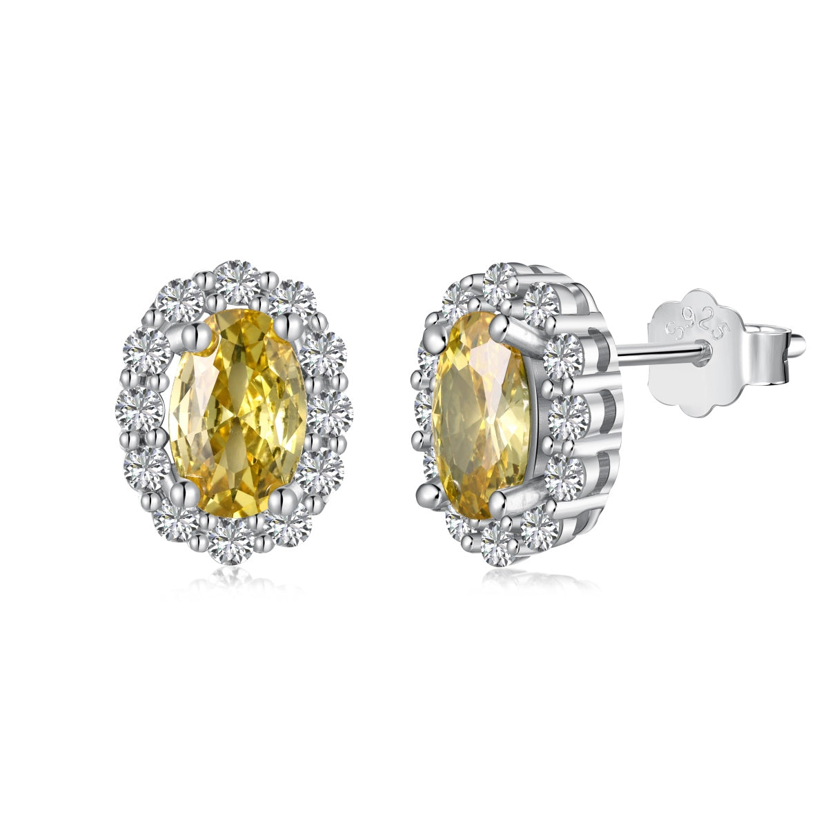 [Hevara Jewelry]Delicate Unique Oval Cut Daily Earrings