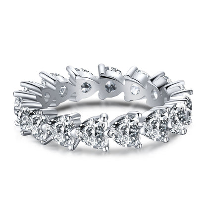 [Hevara Jewelry]0.25 Carat Radiant Romance Heart Cut Lover Ring