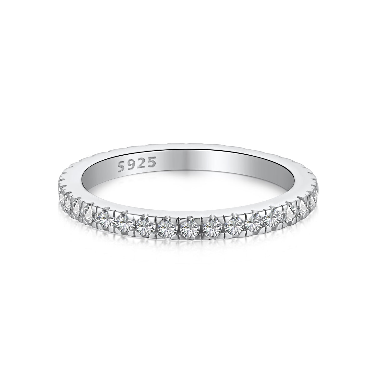 [Hevara Jewelry]Delicate Sparkling Round Cut Daily Ring