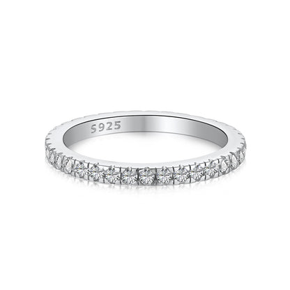 [Hevara Jewelry]Delicate Sparkling Round Cut Daily Ring