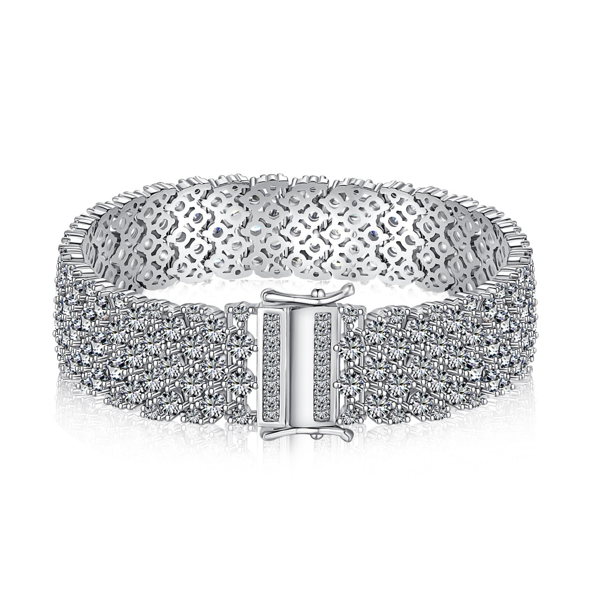 [Hevara Jewelry]Ornate Elegant Round Cut Party Bracelet